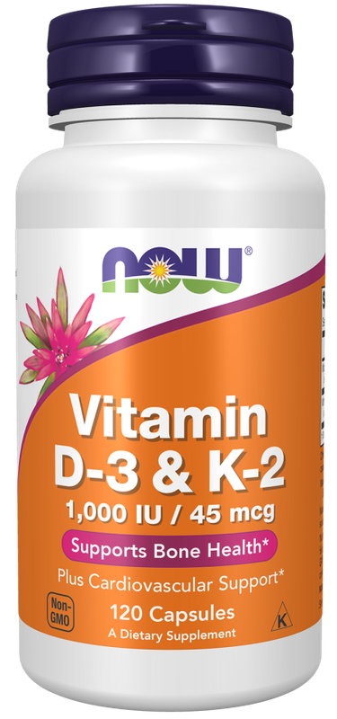 D3 1000IU &amp; K2 45MCG NOW FOODS