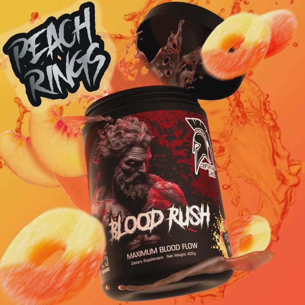 BLOOD RUSH by Centurion Labz, Flavor: PEACH RINGS