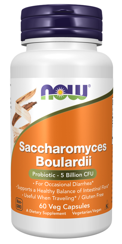 SACCHAROMYCES BOULARDI 60CT NOW FOODS