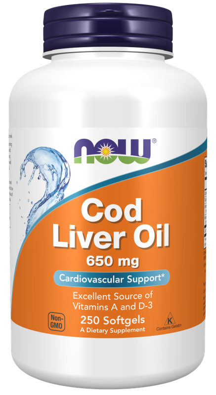 COD LIVER OIL 250CT / NOW FOODS