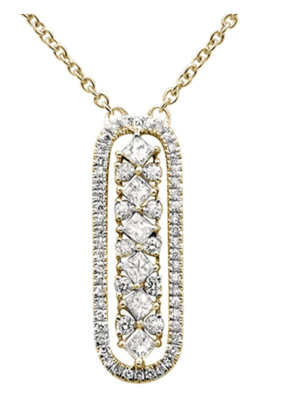 Diamond Interlock Necklace