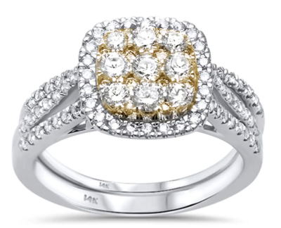Love Story Two Tone Wedding Ring