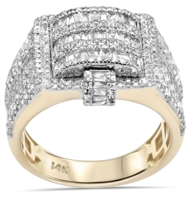 Baguette Diamond Iced Out Ring