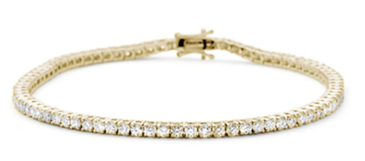Diamond Yellow Gold Tennis Bracelet 7