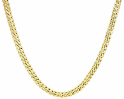 Yellow Gold Plated Miami Cuban Chain 9MM