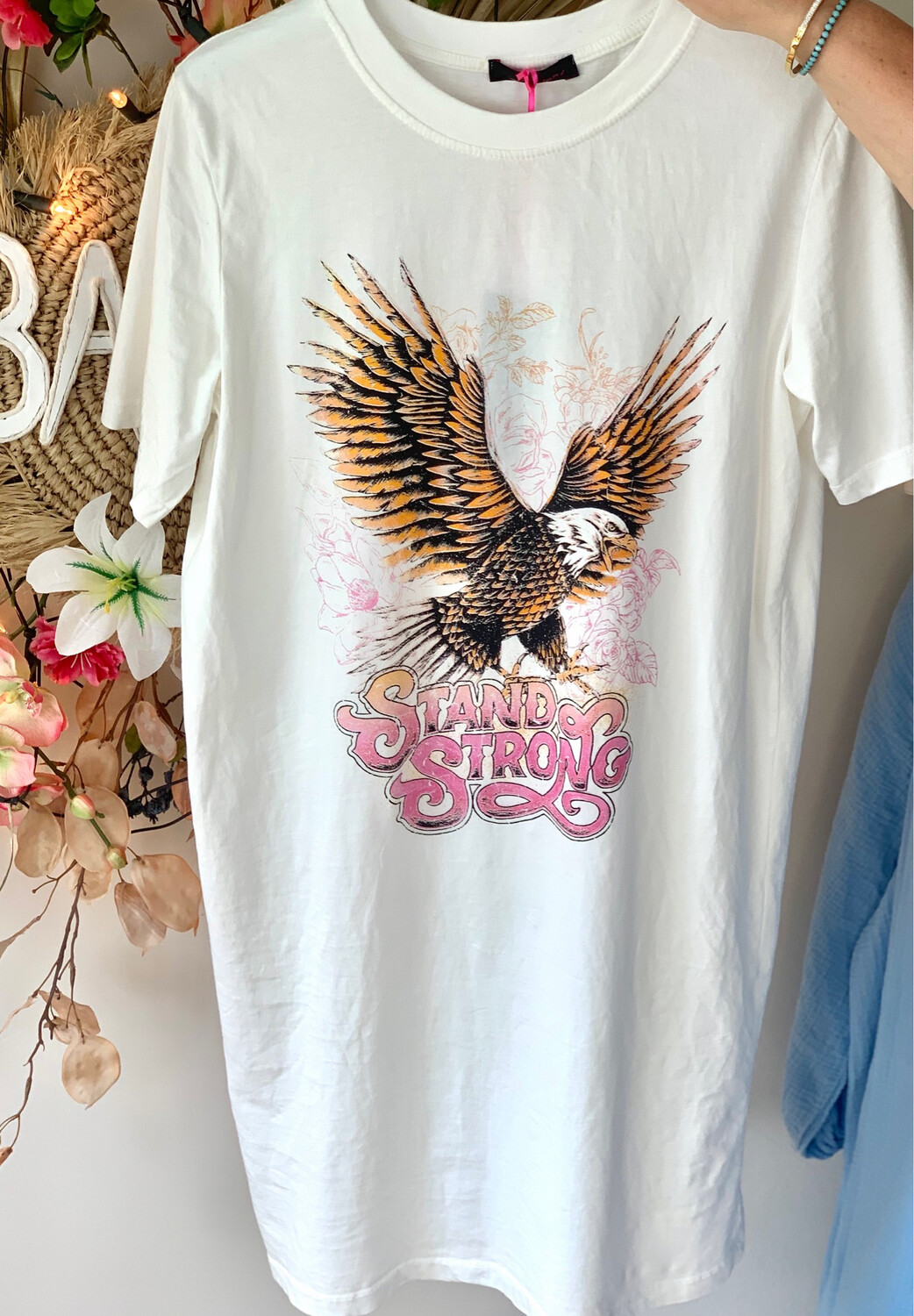 Pájaro T-shirt Jurk