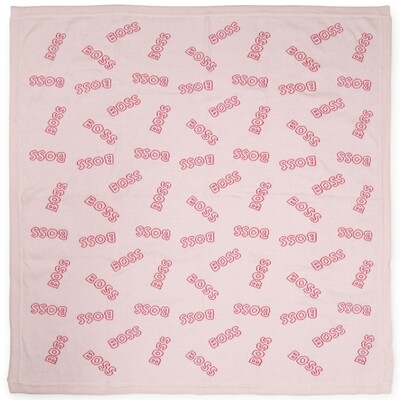 G10379BOS / J90282 KNIT BLANKET PINK  ALLOVER BOS
