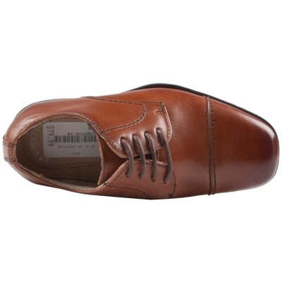 Z10334FLO / 16599 SHOE REVEAL CP OX JR COGNAC WITH LACES