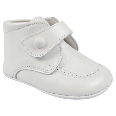 ZZGBY0KWWH / SHOE 5468 WHT LEATHER BOOTI