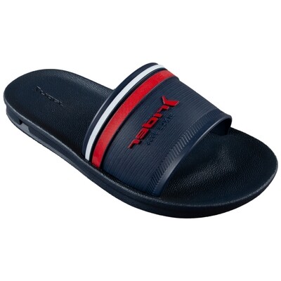 B11526RID / 11495 SHOE SLIDES NAVY RED STRIPE CHILD RIDER LOGO B11526RID / 11495 SHOE SLIDES NAVY RED STRIPE CHILD RIDER LOGO