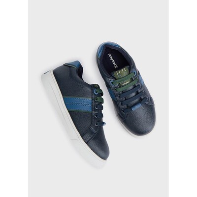 G10911MAY / 44365 SHOE NAVY BLUE TRIM NAVY & GREEN LACES