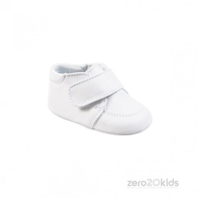 ZZGBY01HWH / SHOE04 BOY WHT LEATHER H/