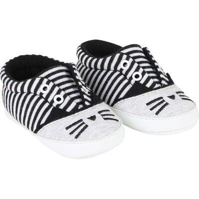 F8KAR1CXST / STRIPE SLIP SHOES B/W Z99D0 F8KAR1CXST / STRIPE SLIP SHOES B/W Z99D0