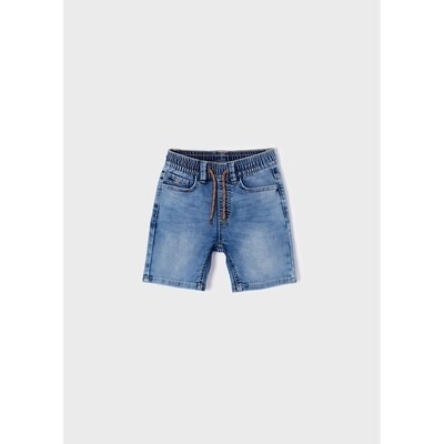 F10689MAY / 3253 SHORTS BLEACHED BLUE SOFT DENIM JOGGER F10689MAY / 3253 SHORTS BLEACHED BLUE SOFT DENIM JOGGER