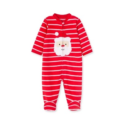 Z10564LME / LS610936N SLEEPER STRIPED SANTA BLANKET FLEECE RED & WHITE Z10564LME / LS610936N SLEEPER STRIPED SANTA BLANKET FLEECE RED & WHITE