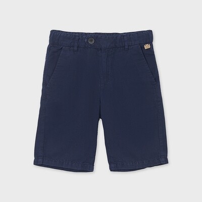 D10849MAY / 6284 LINEN SHORT NAVY TAILORED FIT