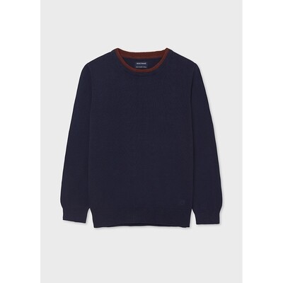 E10538MAY / 354 COTTON SWEATER NAVY NUKUTAVAKE E10538MAY / 354 COTTON SWEATER NAVY NUKUTAVAKE