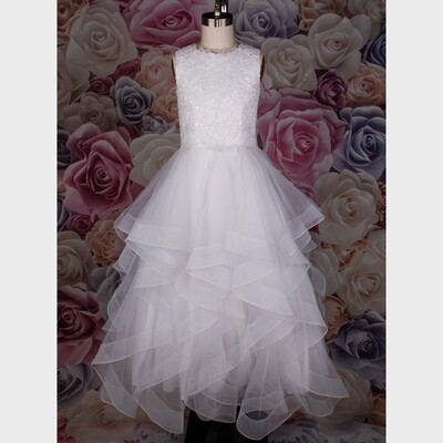 WDROM02AWH / GOWN 1893 LACE BOD SCAL TUL LA