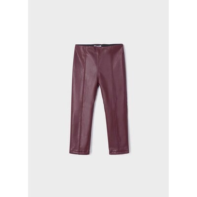 G10485MAY / 4763 LEGGING BURGUNDY SYNTHETIC LEATHER