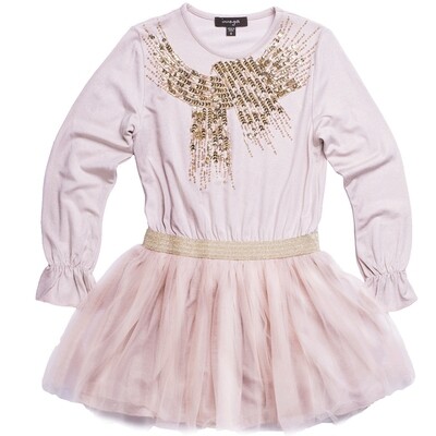F8IMO0D9BH / DRESS PRISCILLA GLD SEQU/BEA