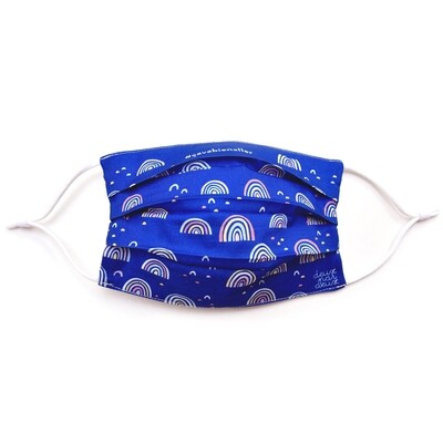 B11542LAY / B30 MASK6 FACE MASK BLUE RAINBOW NON MEDICAL CHILD & A