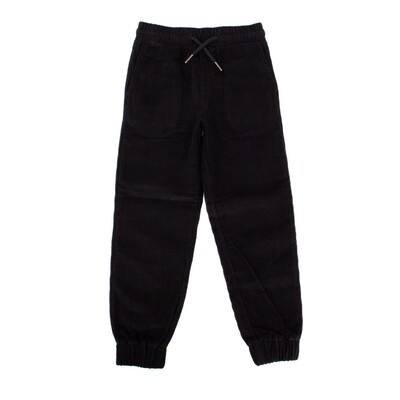 G10112WLK / 22FA PJ38 JOGGER PANT BLACK CORDUROY ELASTIC CUFF G10112WLK / 22FA PJ38 JOGGER PANT BLACK CORDUROY ELASTIC CUFF
