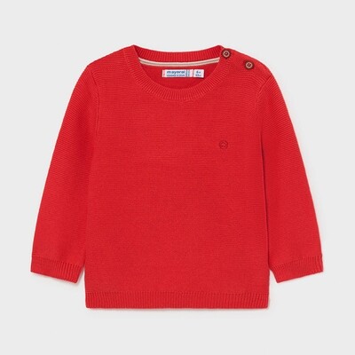 D10062MAY / 303 SWEATER RED COTTON D10062MAY / 303 SWEATER RED COTTON