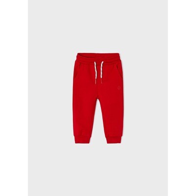 G10923MAY / 704 TRACK PANT RED FLEECE CUFFED
