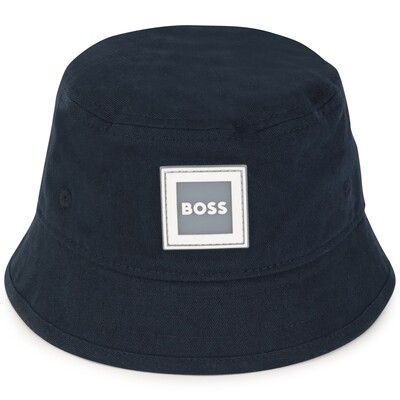 F10328BOS / J01127 REVERSIBLE BUCKET HAT NAVY & WHITE BOSS LOGO F10328BOS / J01127 REVERSIBLE BUCKET HAT NAVY & WHITE BOSS LOGO