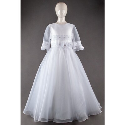 WDROM006WH / GOWN 1933 ORG LACE TRM BELL SL