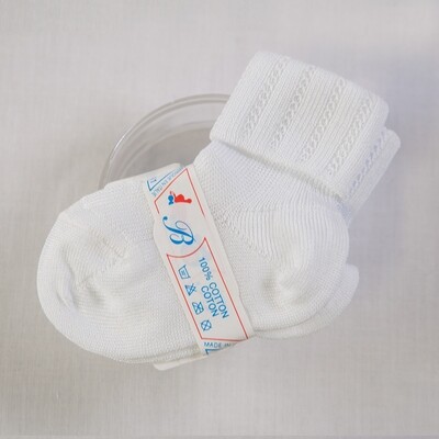 ZZGBY00YWH / SOCK 220 BABY WHITE CO
