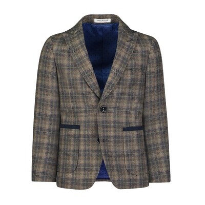 A11273MIZ / PLAID BLAZER BROWN WITH BLAC A11273MIZ / PLAID BLAZER BROWN WITH BLAC