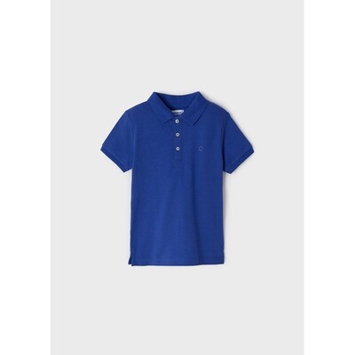 F10651MAY / 150 POLO TOP MID BLUE SHORT SLEEVE