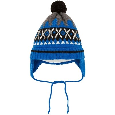 F8LAY05DBL / HAT A10ZS01 BLU/GRY EARFLAPS F8LAY05DBL / HAT A10ZS01 BLU/GRY EARFLAPS