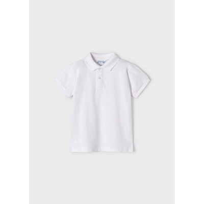 H10235MAY / 150 091 POLO TOP WHITE SHORT SLEEVE