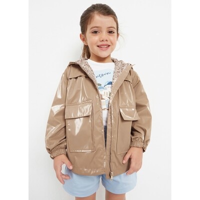 H10839MAY / 3445-052 WINDBREAKER PARKA TAN HOODED 2 POCKETS H10839MAY / 3445-052 WINDBREAKER PARKA TAN HOODED 2 POCKETS