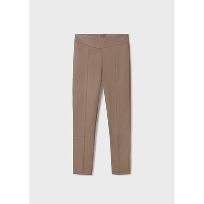 J10735MAY / 7744-029 LEGGINGS MOCHA SYNTHETIC  LEATHER LIGHT BROWN