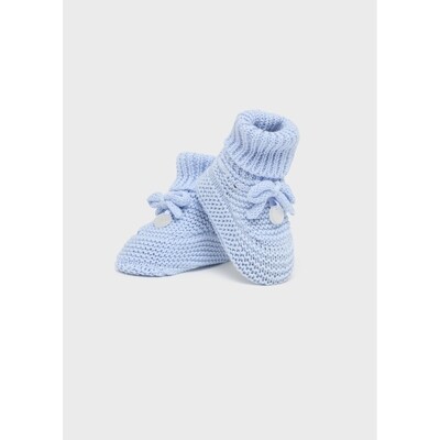 J10623MAY / 9696-080 KNIT BOOTIES SKY BLUE
