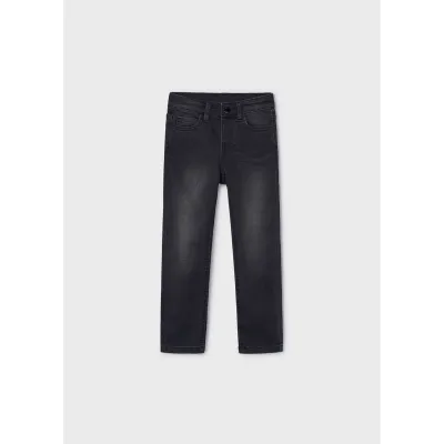 BLACK DENIM PANT SLIM FIT / 504-040