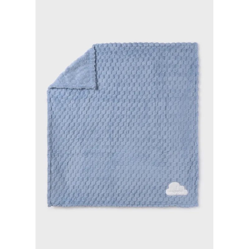 SKY BLUE FAUX FUR BLANKET / 9491-085 / l10627may--9491-085-sky-blue-faux-fur-blanket