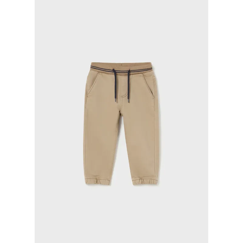 BROWN JOGGER PANT NAVY PULL TIE / 2536-059LIGHT