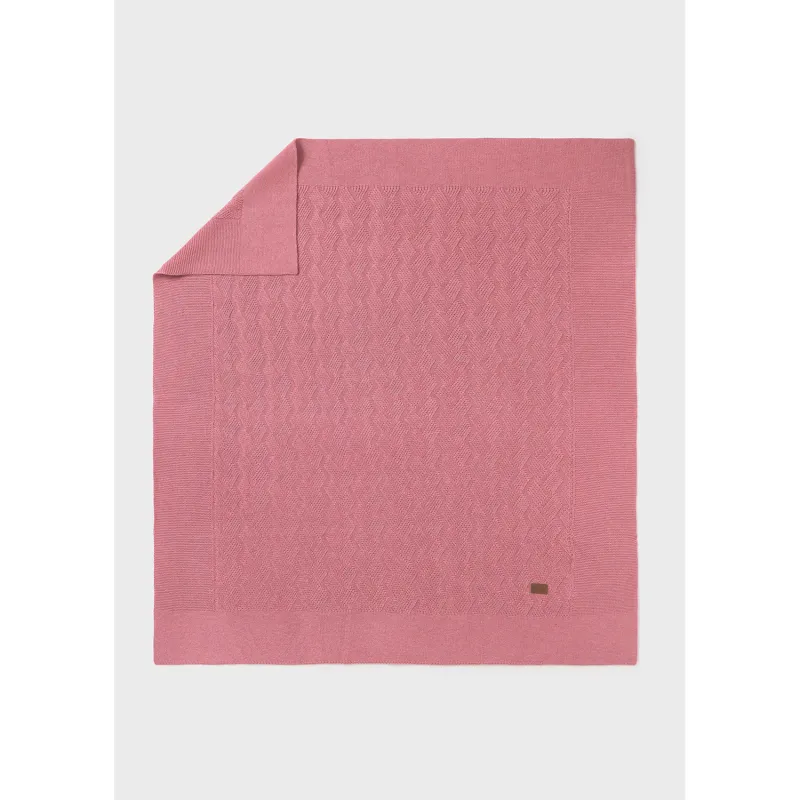 PINK BLANKET COTTON DIAMOND PATTERN / 19-476-053
