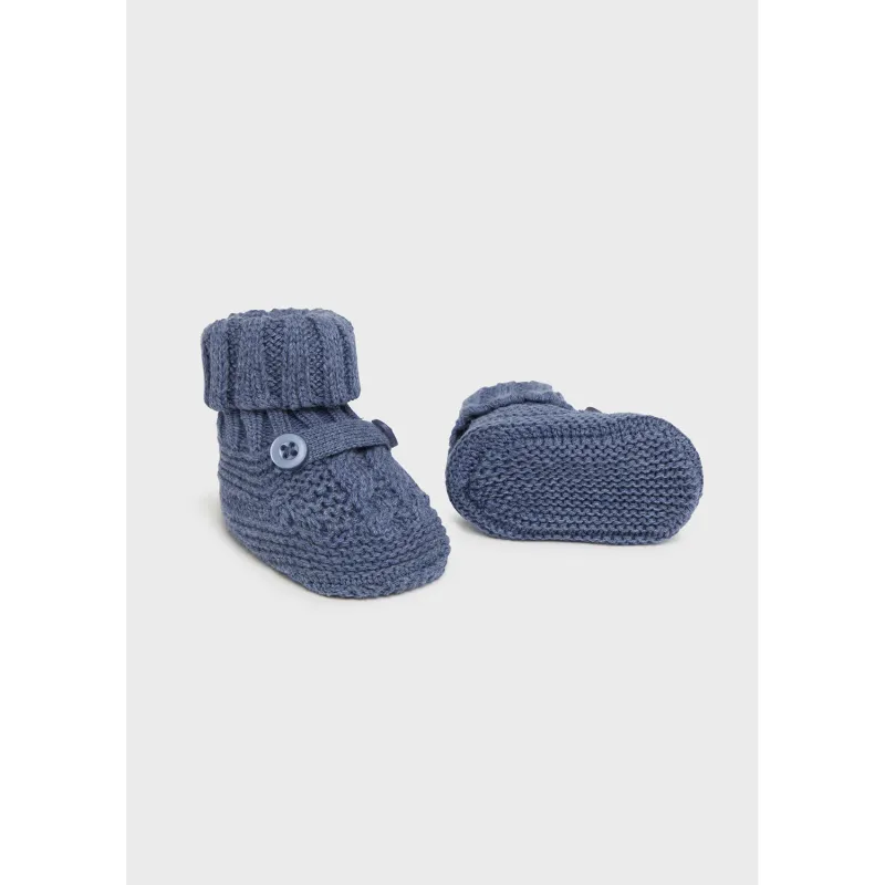 MID BLUE KNIT BOOTIES / 9798-094
