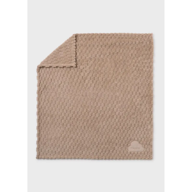 LIGHT BROWN FAUX FUR BLANKET / 9491-083