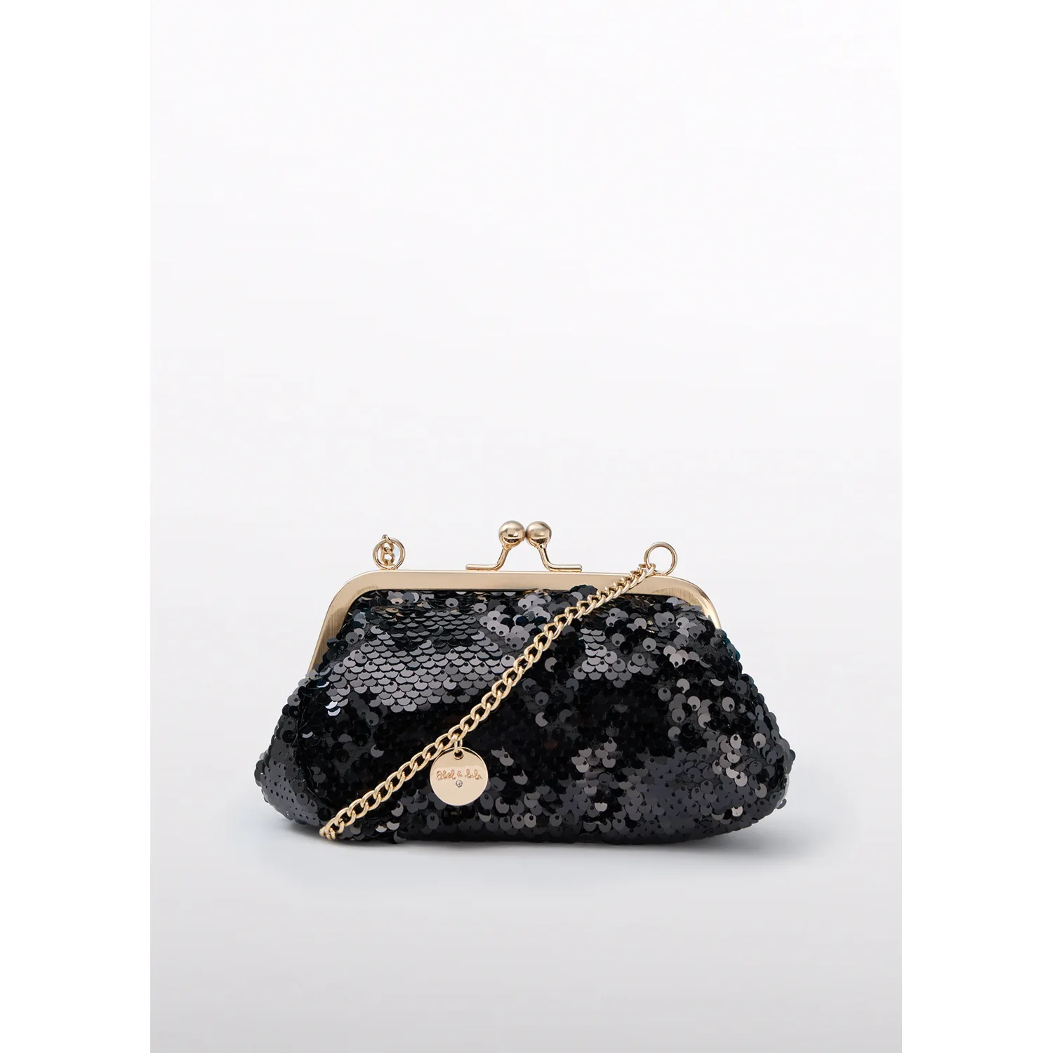 BLACK SEQUIN HANDBAG / 5941-092