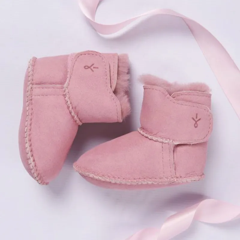 PINK SHEEPSKIN BOOTIE BABY / B10310