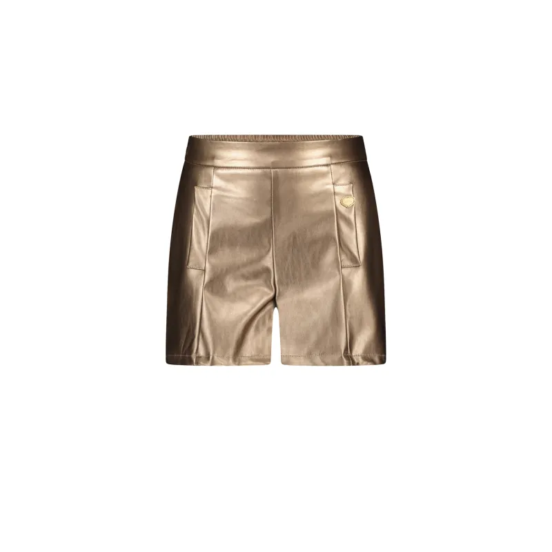 GOLD SHORTS FAKE LEATHER / C408-5660-426
