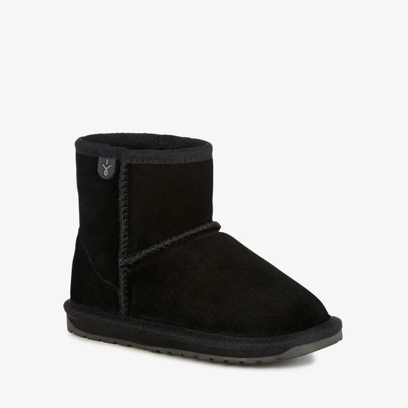 BLACK SHEEPSKIN BOOT WALLABY / K10103