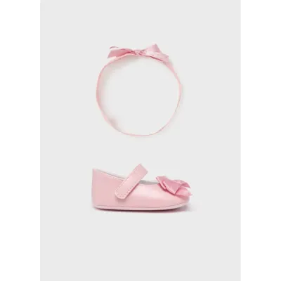 2 PC SHOE & LACE HEADBAND PINK / 9633-087