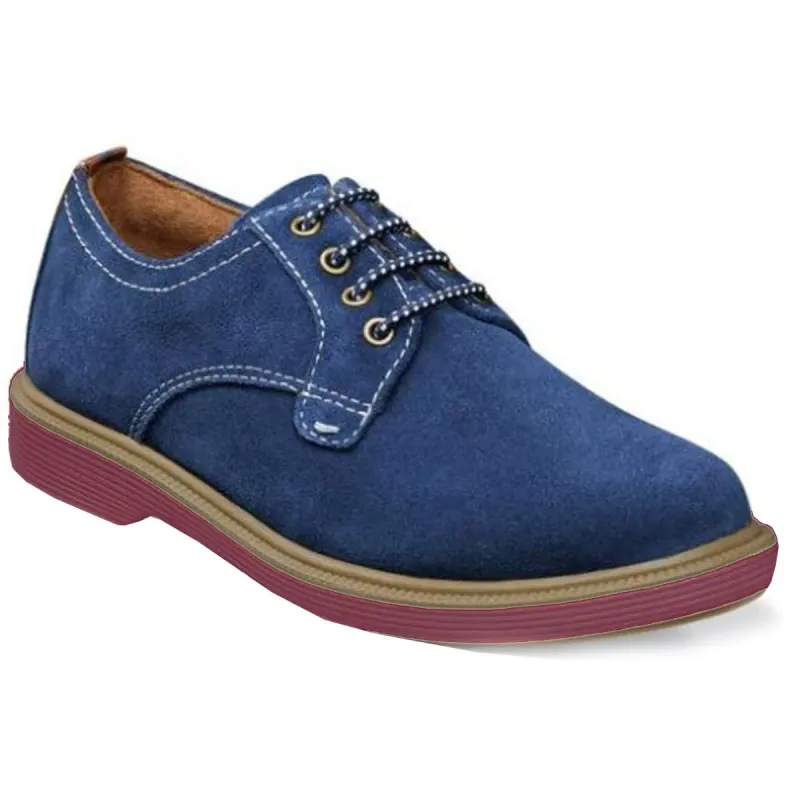 SHOE SUPACUSH PTOX JR NAVY SUEDE WITH LACES / 16630